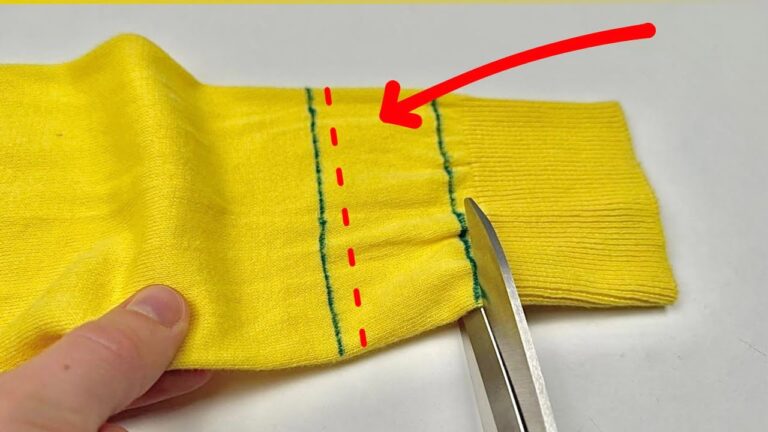 5 Easy Steps to Shorten Sweater Sleeves Without a Sewing Machine!