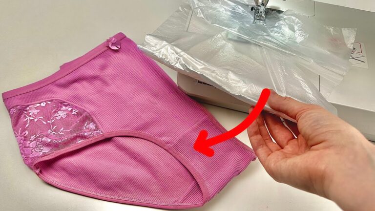 Sew Gorgeous Panties in 5 Minutes Using a Plastic Bag – No Sewing Skills Needed!