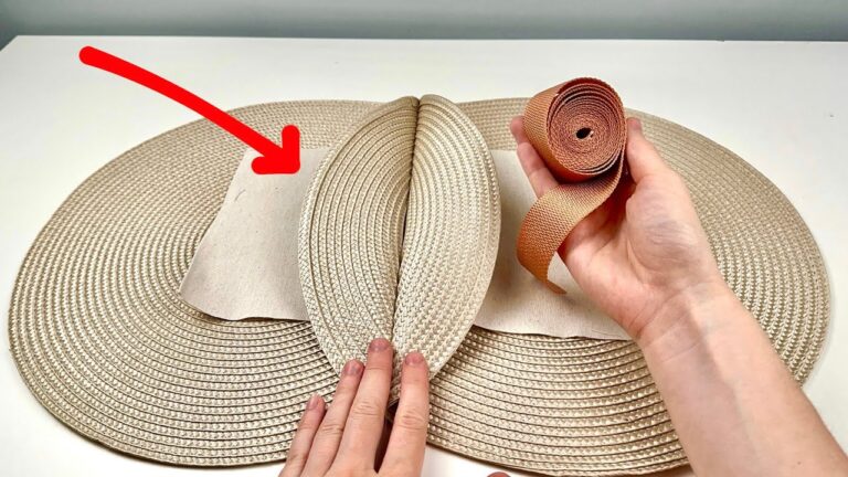 Transform 5 Kitchen Napkins into a Stylish Wicker Bag Idea You’ll Love!