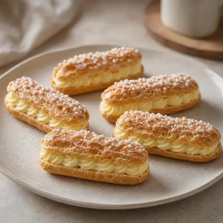 Vanilla Cream Eclairs: A Simple Choux Pastry Recipe