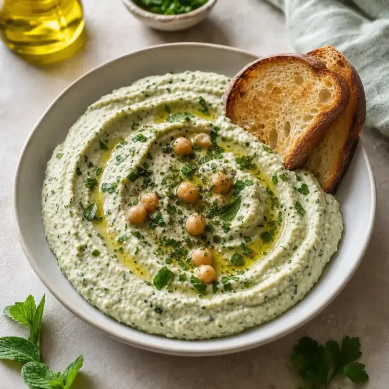 Mediterranean Zucchini Hummus with Lemon and Herbs: A Delicious Twist