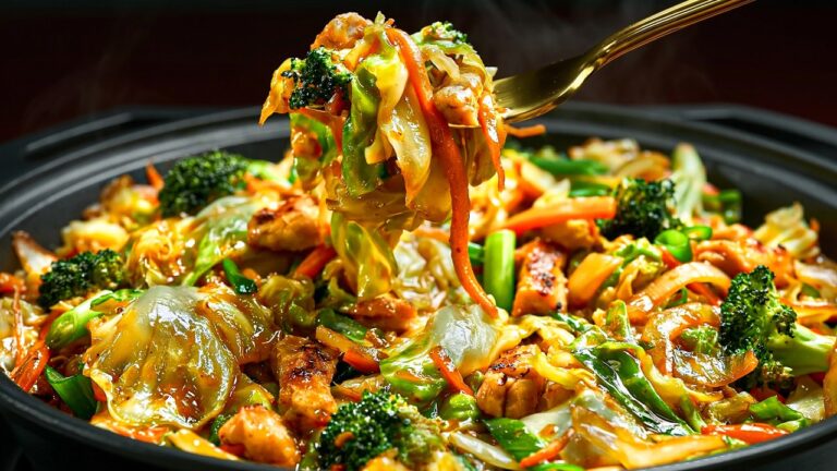 10-Minute Juicy Chicken Breast Stir Fry with Cabbage and Broccoli You’ll Love!