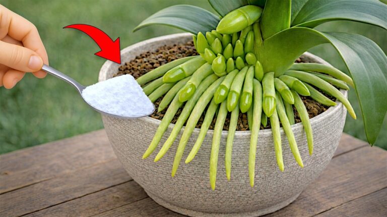 Just 1 Spoon to Transform Your Orchid: Watch It Bloom with 7 Flower Branches!