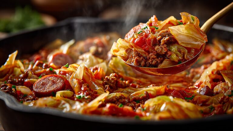 7-Minute One-Pan Cabbage and Ground Beef Dinner That’s Budget-Friendly and Delicious!