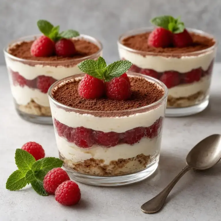 Raspberry Mascarpone Tiramisu Cups: A Delicious No-Bake Dessert