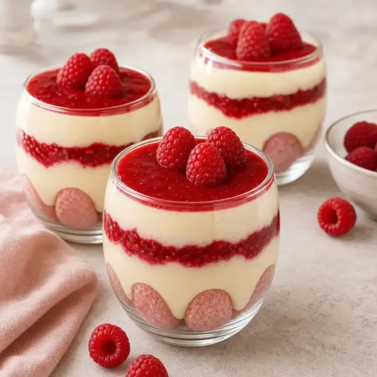 Strawberry Raspberry Tiramisu Trifle with Mascarpone and Biscuit Layers
